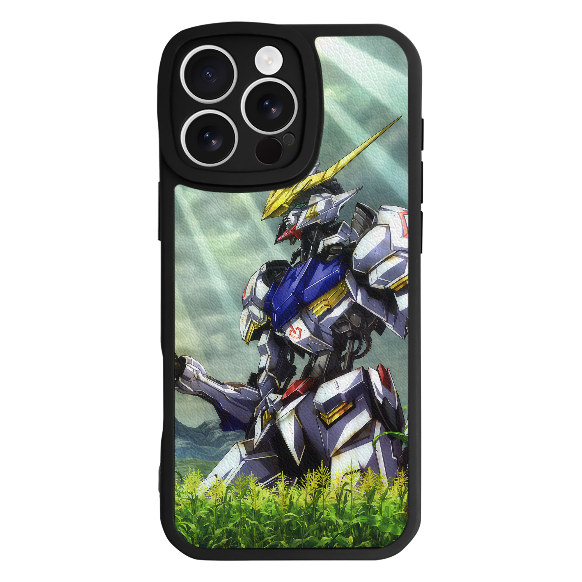 （画像用） 機動戦士ガンダム Mobile Suit Gundam 【iPhone 16シリーズ対応】シリコンスマホケース（レザー調） 材質：シリコン